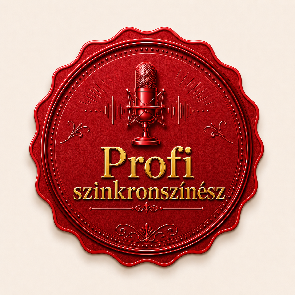 Profi szinkronszínész pecsét
